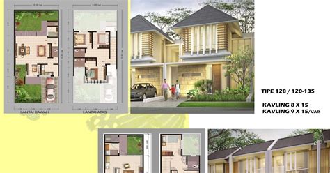 populer  model denah rumah minimalis perumahan cluster  modern