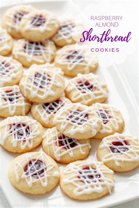 Raspberry Almond Shortbread Thumbprints Saving Room For Dessert
