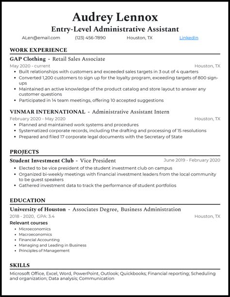 3 real entry level admin assistant resume examples that worked in 2024
