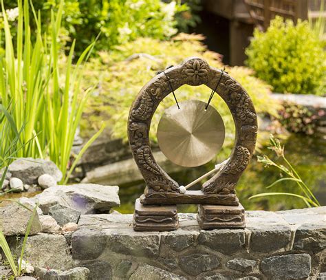 Buddhist Gong Cast Artifacts Uniquely Terrific Garden Art