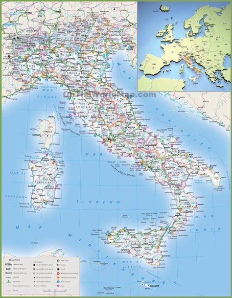 이탈리아 지도italy Map 여행코스 기차노선 와인지도 정치행정구역도 시실리지도 네이버 블로그 Detailed