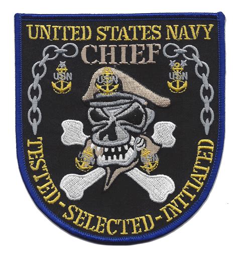 United States Chief Patch With The Words Tested Selected Initiated