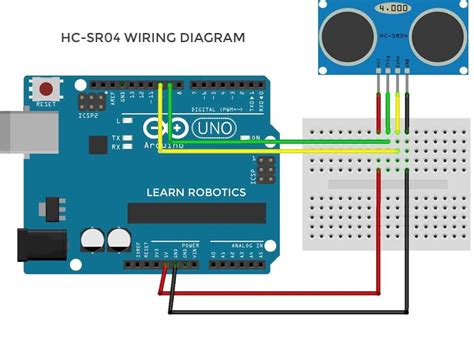 Ultrasonic Sensor Circuit Diagram With Arduino
