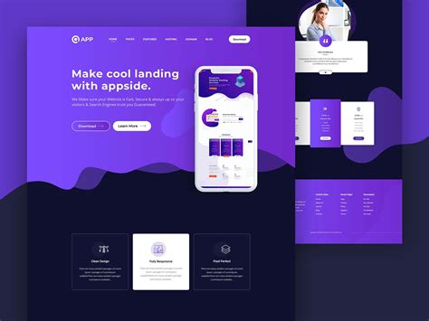App Landing Page With Element Pack Pro Landing Page App Landing Page