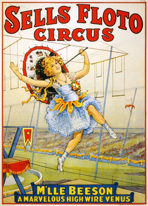 Sells Floto Vintage Circus Posters Circus Poster Carnival Posters