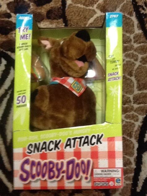 Vintage 2001 Scooby Doo Snack Attack Talkingshakingeating Plush 14