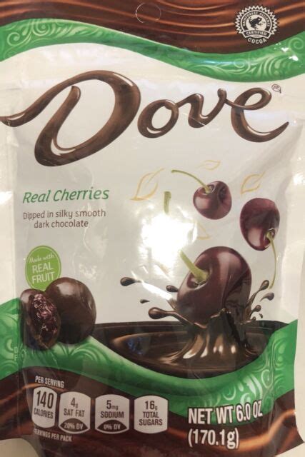 Dove Whole Cherries Dipped In Creamy Dark Chocolate Dried Fruit 6 Oz For Sale Online Ebay