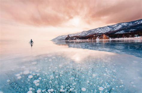 Photographer Walked On Frozen Baikal The Deepest And Oldest Lake On