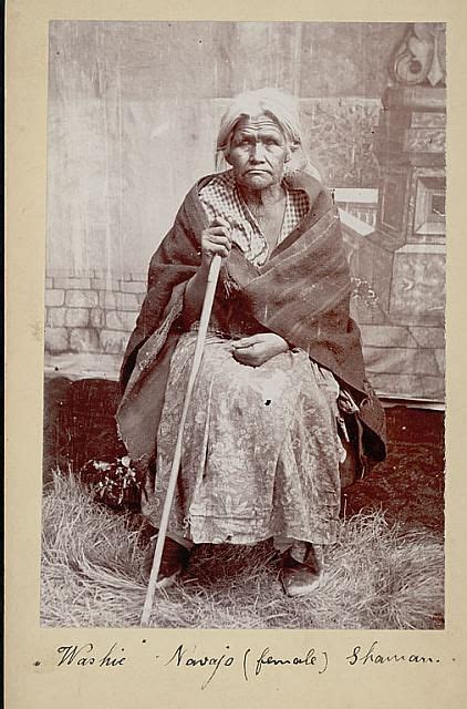 Portrait Of Washie Female Shaman From Fort Wingate 106 Years Old