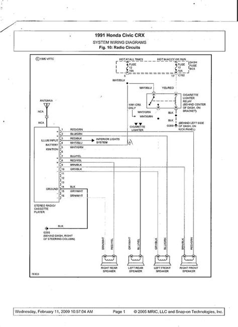 1990 Honda Accord Stereo Wiring Diagram Database - Wiring ...