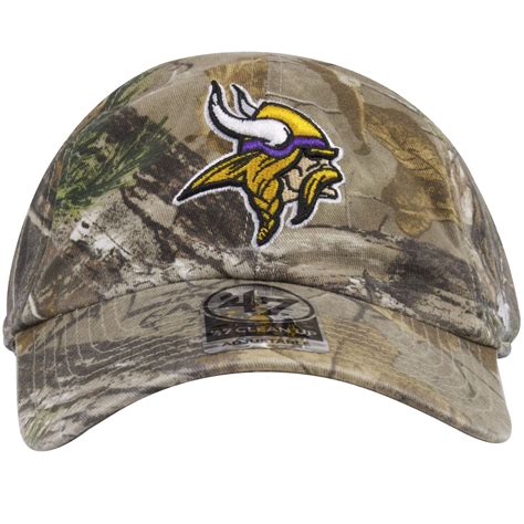 Minnesota Vikings Realtree Camo Hunting Camo Adjustable Dad Hat Cap Swag
