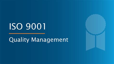 Iso 9001 Quality Management System Certification Europe