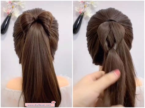 Cute Bow Ponytail Hairstyle Tutorial Diy 4 Ever