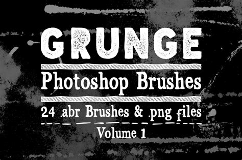 Grunge Texture Photoshop Brushes V1 Unique Photoshop Add Ons