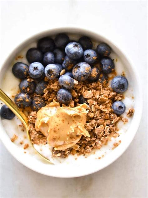 Blueberry Granola Yogurt Bowl Real Vibrant