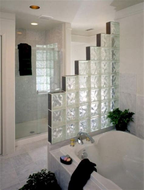 Fine Amazing Glass Brick Shower Division Design Ideas Https