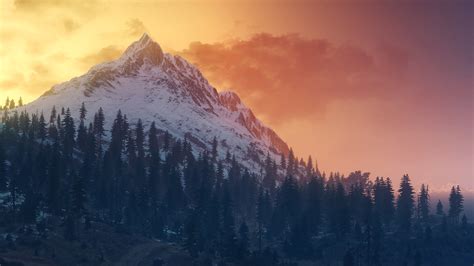 The Witcher 3 Wild Hunt Landscape Mountains Wallpapers Hd Wallpapers