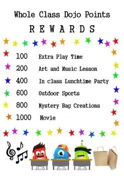 Download class dojo software for pc with the most potent and most reliable android emulator like nox apk player or bluestacks. Dojo Point Rewards Poster by Missy Leona | Teachers Pay ...