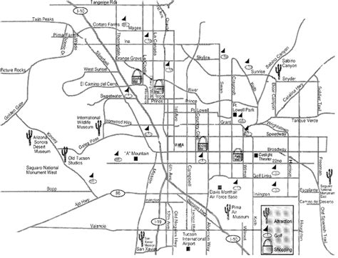 Best Printable Map Of Tucson Az Derrick Website