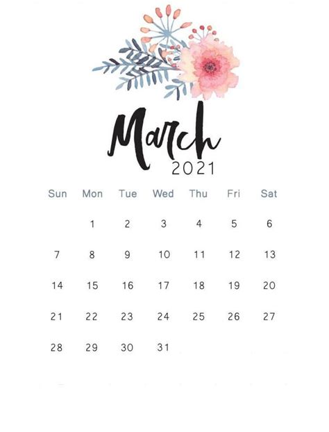 Download March Calendar Wallpaper Bhmpics