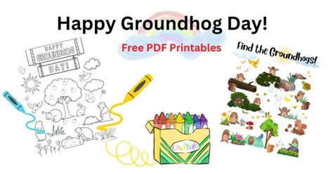 Happy Groundhog Day—kids’ Activities With Free PDF Printables | Balance