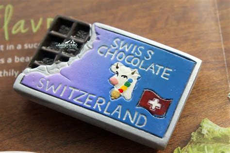 Swiss Chocolate Switzerland Tourist Travel Souvenir 3d Resin