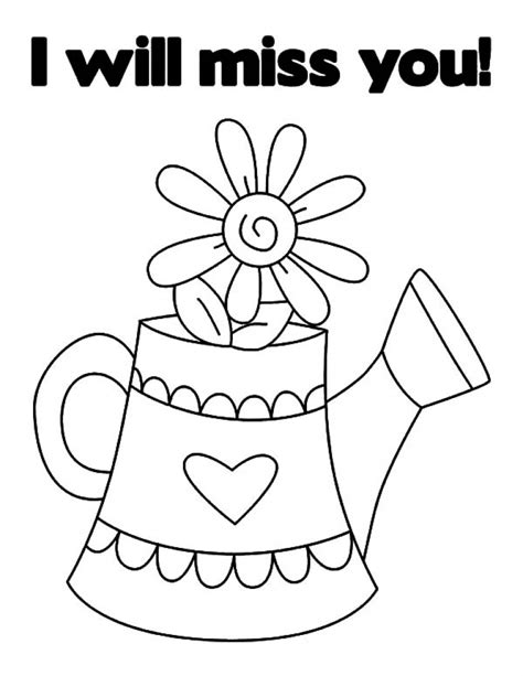 These make a wonderful gift to brighten someone's day these coloring pages and cards were designed to be printed and given to loved ones. We Will Miss You Coloring Pages at GetDrawings | Free download