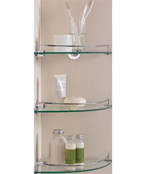 There are different type of shower corner shelf installation methods. Buy Argos Home Set of 3 Glass Corner Shelves | Bathroom ...