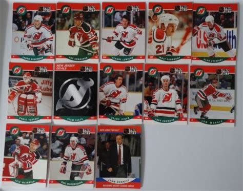 1990 91 Pro Set Series 2 New Jersey Devils Team Set Of 13 Hockey Cards