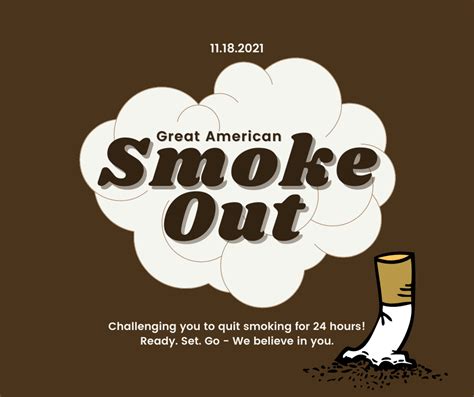 the great american smokeout begins the guidance center