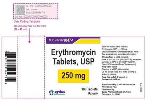 Erythromycin Base Filmtab Package Insert