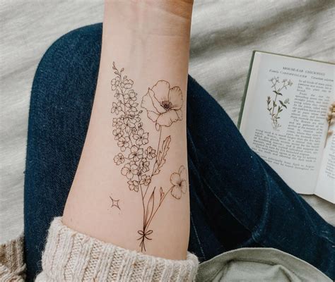 101 Best Larkspur July Birth Flower Tattoo Ideas That Will Blow Your Mind Outsons