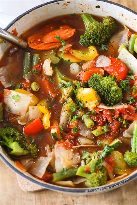 Contains vitamin e for healthy skin and coat. Weight Loss Vegetable Soup Recipe | KeepRecipes: Your ...