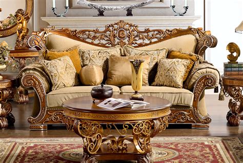 Luxurious Traditional Style Formal Living Room Set Hd 369