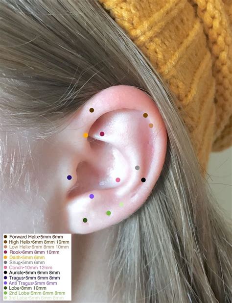 Upper Lobe And Ear Gold Cartilage Hoop Earring Single Anti Tragus