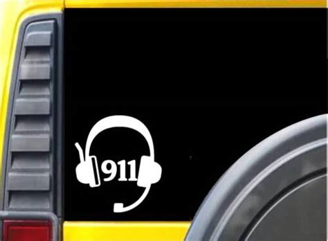 911 Dispatcher Headset K487 6 Inch Sticker Dispatch Decal Ebay