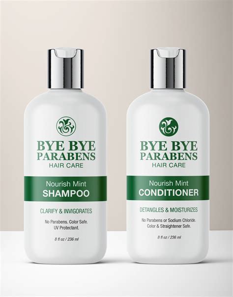 Nourish mint shampoo + conditioner set for natural curly hair
