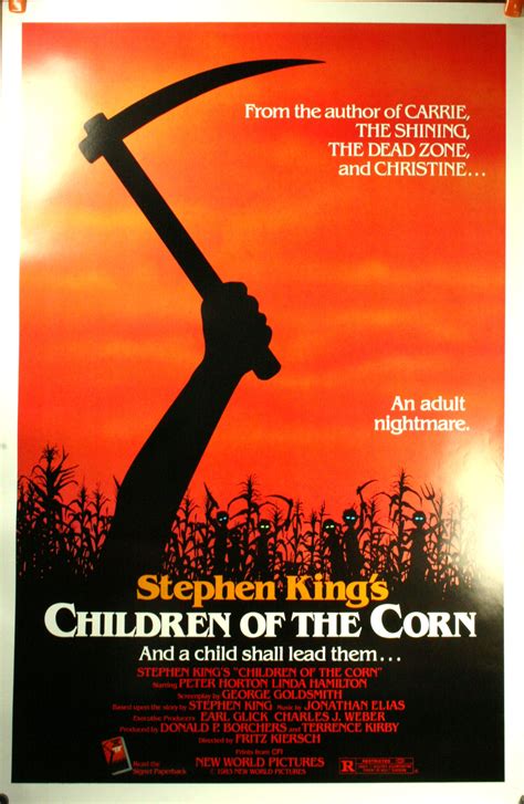 It is based on the manga of the same title by daisuke igarashi, who also wrote the film's screenplay. CHILDREN OF THE CORN, Stephen King Linda Hamilton Original ...