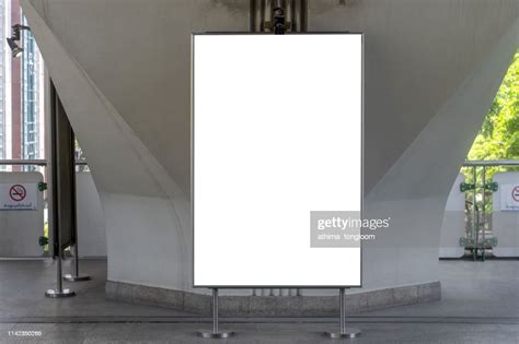 Blank Street Billboard At Night City High Res Stock Photo Getty Images