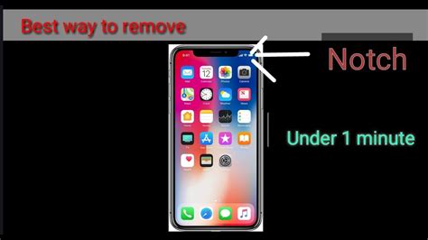 How To Remove Notch From Iphone X Youtube