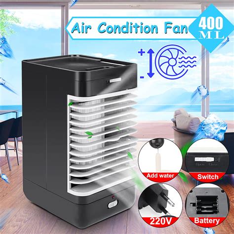 Portable Mini Air Conditioning Fan Conditioner Low Noise 2 Speed Home