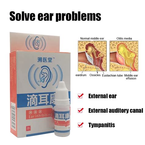 10ml Ear Liquid Acute Otitis Drops Chinese Herbal Medicine For Ear
