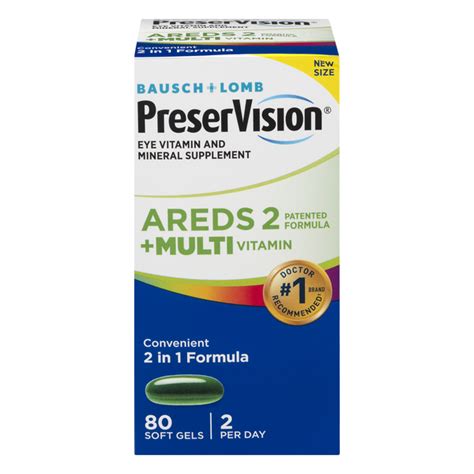 Save On Bausch Lomb PreserVision Eye Vitamin Mineral Supplement AREDS Softgels Order Online