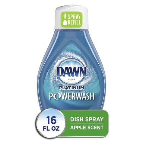 Dawn Platinum Powerwash Dish Spray Dish Soap Apple Scent Refill 16