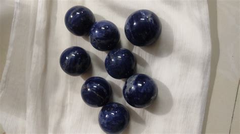 Gemstone Blue Sodalite Ball For Healing Process At Best Price In Khambhat