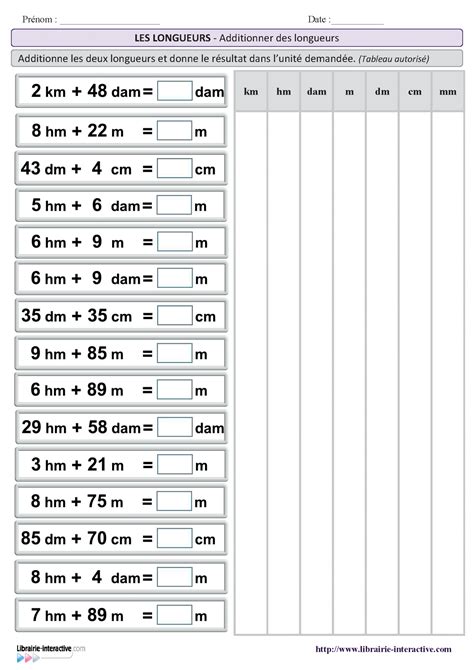 Exercices De Maths Cm1 À Imprimer Gratuit