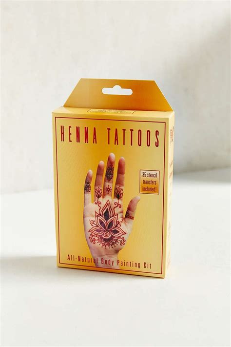 Department and specialty stores often sell kits that contain supplies for creating henna tattoos at home. Henna Kit | Henna kit, Tattoo kits, Henna tattoo kit