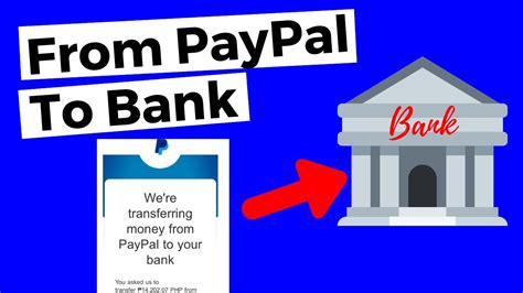 Transfers typically occur in 30 minutes or less. How To Transfer Money From PayPal To Bank Account: Actual Withdrawal - YouTube