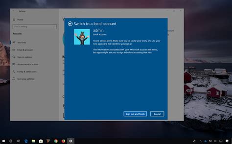 How To Switch To A Local Account From A Microsoft Account On Windows 10
