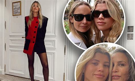 sofia richie dons a chic dress as she continues paris bachelorette party with sister nicole